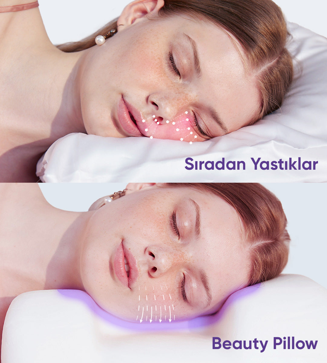 His & Hers Çift Kişilik İpek Kılıflı Yastık Seti (Bej & Siyah)