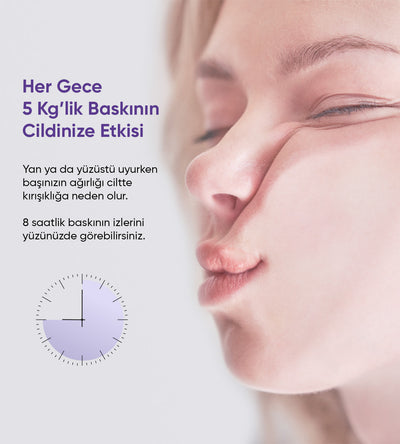2 Adet Kırışıklık Önleyici Ortopedik Güzellik Yastığı (Skin+ Yastık Kılıfı ile)