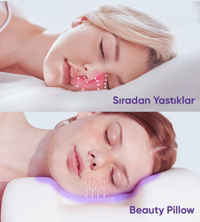 Kırışıklık Önleyici Ortopedik Güzellik Yastığı (%100 İpek Yastık Kılıfı ile)